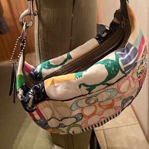 ITEM IS SOLD used coach shoulder bag